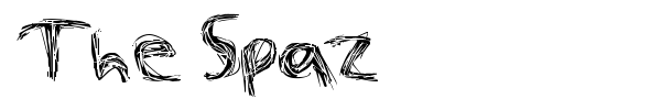 The Spaz font preview